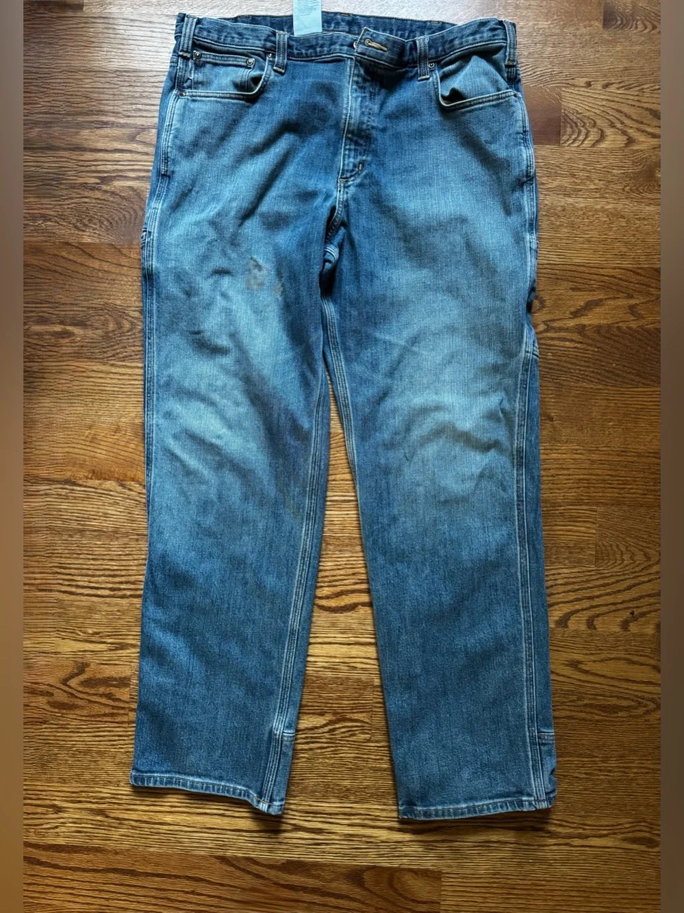 Carhartt Men’s 38x32 Blue Denim Utility Carpenter Work Jeans